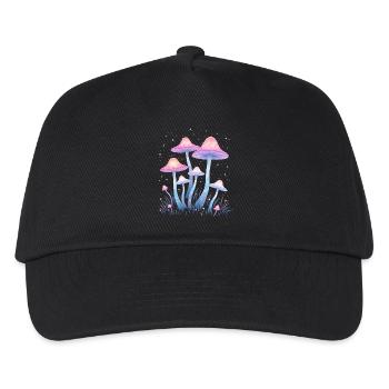 Magic mushrooms in the enchanted forest - Kids’ Baseball Cap - black - Front