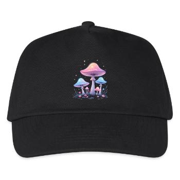 Magic Mushrooms - Mystical Forest Art - Kids’ Baseball Cap - black - Front