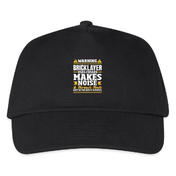 Mason warning uses curses and makes noise - Kids’ Baseball Cap - black - Front