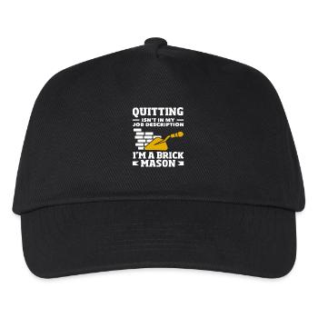 Quitting bricklayers is not in my - Kids’ Baseball Cap - black - Front