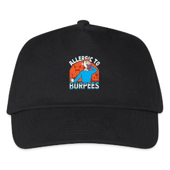 Burpees Training, Squat, Kardiotraining - Kinder Basecap - Schwarz - Vorne