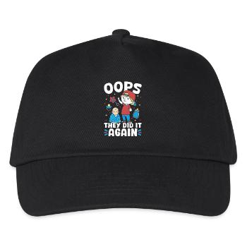 New baby - they did it again brother - Kids’ Baseball Cap - black - Front