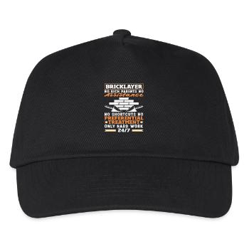 No rich parents, just hard work - Kids’ Baseball Cap - black - Front