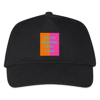 Colours mix - Kids’ Baseball Cap - black - Front