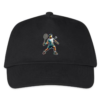 Badminton - Kids’ Baseball Cap - black - Front