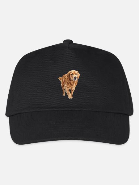 Golden Retriever - Kinder Basecap - Schwarz