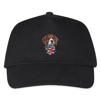Beagle - Kinder Basecap - Schwarz - Vorne