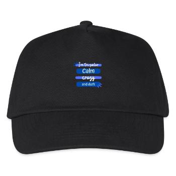 Tri-Polar Calm Crazy and Dark - Kids’ Baseball Cap - black - Front