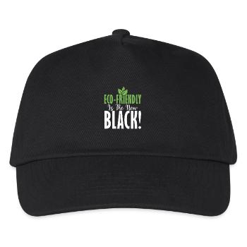 Eco-friendly Is The New Black! Planet Earth Day - Kinder Basecap - Schwarz - Vorne