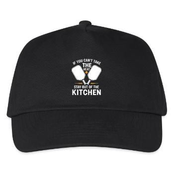 Kitchen Ball Pickleball Sport For Team - Kids’ Baseball Cap - black - Front