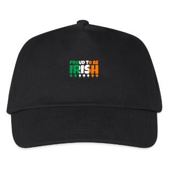 Proud To Be Irish Ireland Irish Flag Shamrock - Kids’ Baseball Cap - black - Front