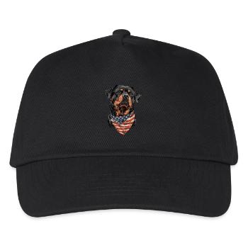 Rottweiler - Kinder Basecap - Schwarz - Vorne