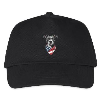 Staffordshire Bullterrier - Kinder Basecap - Schwarz - Vorne