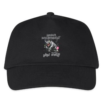 Rhino Better crazy than one of you - Kids’ Baseball Cap - black - Front