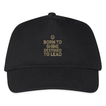 Leo Zodiac Born To radiate Destined To Lead - Kids’ Baseball Cap - black - Front