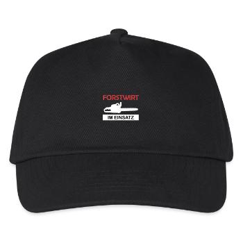 Forester in action Forest worker Forest worker - Kids’ Baseball Cap - black - Front