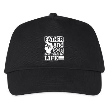 Autism Awareness Father And Autism Son - Kids’ Baseball Cap - black - Front