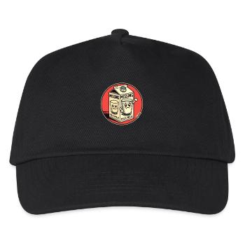 Funny Cartoon Design: Missing Milk - Kids’ Baseball Cap - black - Front