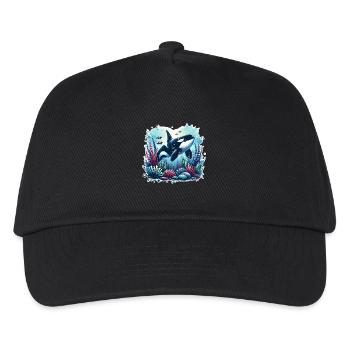 Orca Killer Whale - Kids’ Baseball Cap - black - Front
