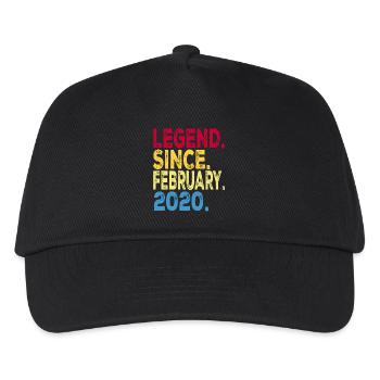 2020: The Year of Legends, and February Was the Be - Kids’ Baseball Cap - black - Front
