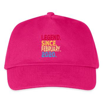 2020: The Year of Legends, and February Was the Be - Kids’ Baseball Cap - fuchsia - Front