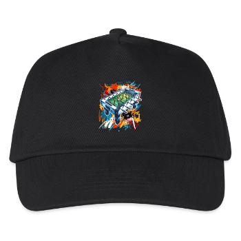 Foosball table table football - Kids’ Baseball Cap - black - Front