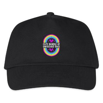 Pastell Gothic - Kinder Basecap - Schwarz - Vorne