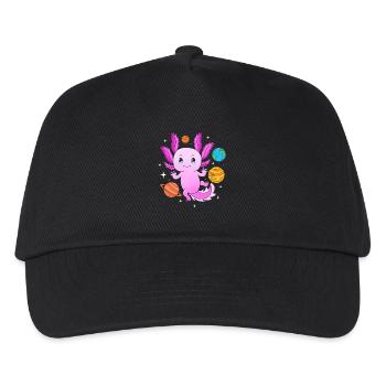 Pastell Gothic - Kinder Basecap - Schwarz - Vorne