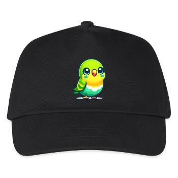 Wellensittich - Kinder Basecap - Schwarz - Vorne