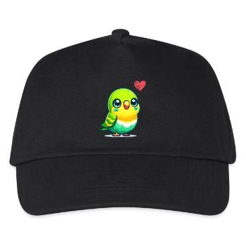 wellensittich love - Kinder Basecap - Schwarz - Vorne
