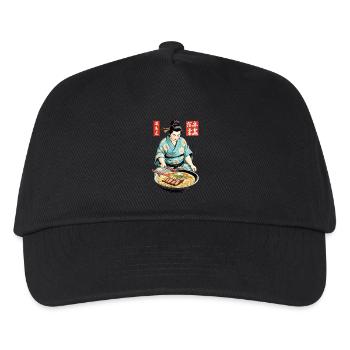 Japanese Ramen Ukiyo-E Retro Aesthetic Art - Kids’ Baseball Cap - black - Front