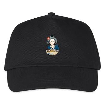 Japanese Ukiyo-E Retro Ramen Aesthetic Noodles - Kids’ Baseball Cap - black - Front
