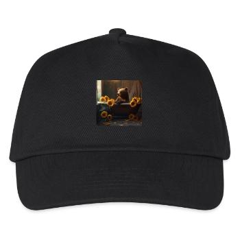 Tragen - Kinder Basecap - Schwarz - Vorne