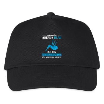 Dudelsackspieler Dudelsack Männer Geschenk - Kinder Basecap - Schwarz - Vorne