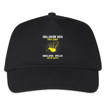 Dudelsackspieler Dudelsack Männer Geschenk - Kinder Basecap - Schwarz - Vorne