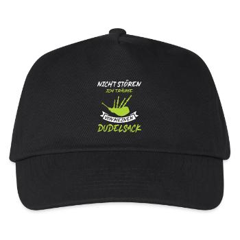 Dudelsackspieler Dudelsack Männer Geschenk - Kinder Basecap - Schwarz - Vorne