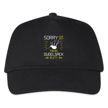 Dudelsackspieler Dudelsack Männer Geschenk - Kinder Basecap - Schwarz - Vorne