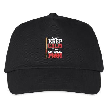 Softball Mom Softball Mom - Kids’ Baseball Cap - black - Front