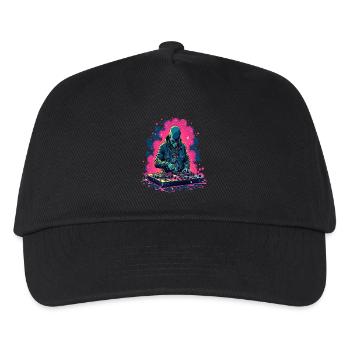 Alien Extraterrestre DJ Musique - Casquette de baseball Enfant - noir - Devant