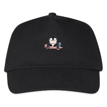 Penguin crafting fun for your creative crafting hobby - Kids’ Baseball Cap - black - Front