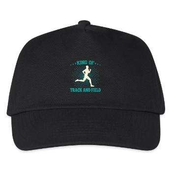 Track And Field Athletes King Of Track & Field - Kids’ Baseball Cap - black - Front