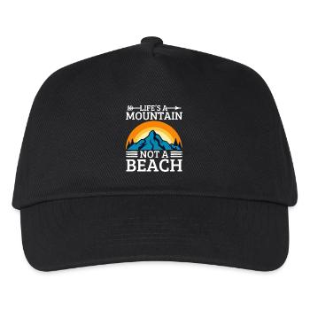 Hiking and climbing in the mountains - Kids’ Baseball Cap - black - Front