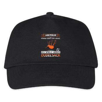 Dudelsackspieler Dudelsack Männer Geschenk - Kinder Basecap - Schwarz - Vorne