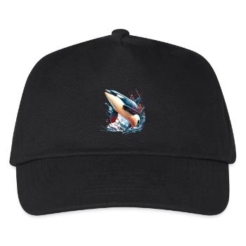 Orca Killer Whale - Kids’ Baseball Cap - black - Front