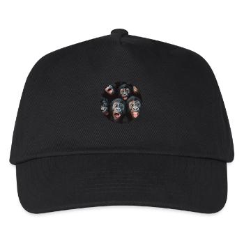 Gorilla - Kinder Basecap - Schwarz - Vorne