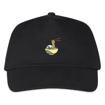 Japanese Ramen Ukiyo-E Retro Aesthetic - Kids’ Baseball Cap - black - Front