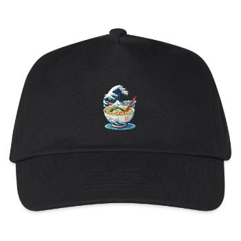 Ramen Ukiyo-E Japanese Retro Streetwear - Kids’ Baseball Cap - black - Front