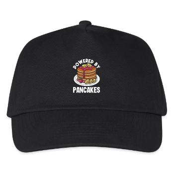 Energy through pancakes: powered by pancakes - Kids’ Baseball Cap - black - Front