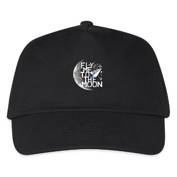 Un astronaute s’envole vers la lune Un astronaute s’envole vers la lune - Casquette de baseball Enfant - noir - Devant