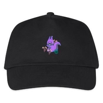 Squirrel Spring Flowers Gardening Flowers - Kids’ Baseball Cap - black - Front